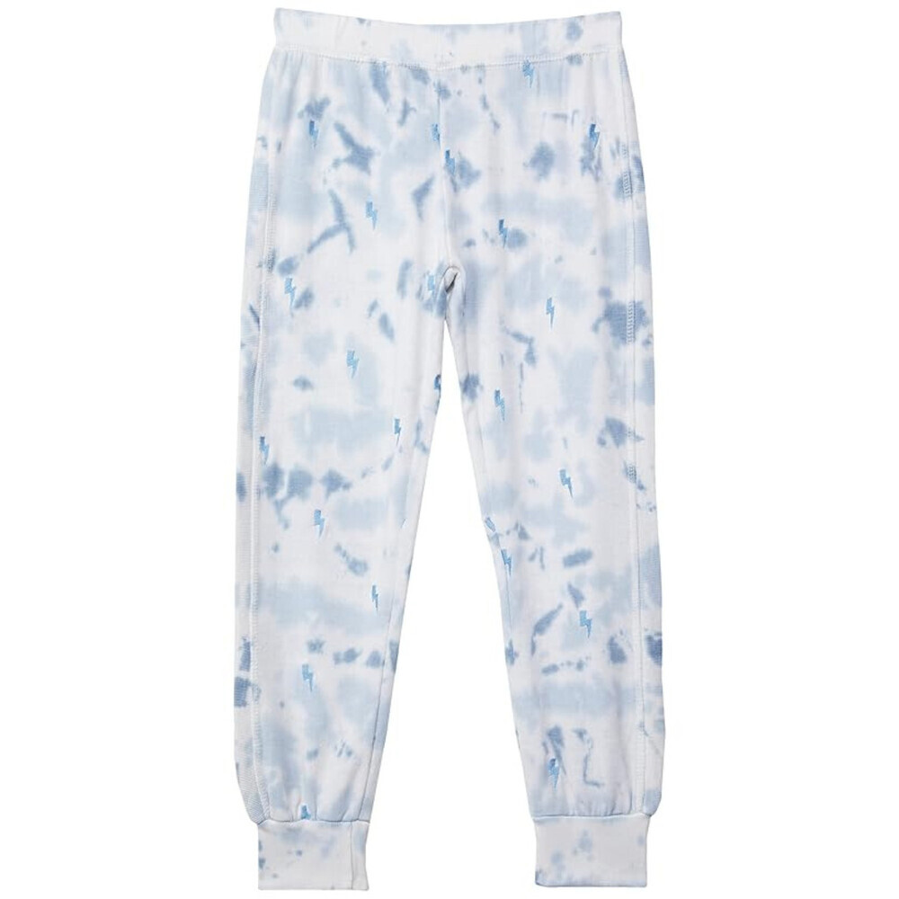 Vintage Havana Joggers Girls Large White Tie Dye Lightning Bolt Print RED585